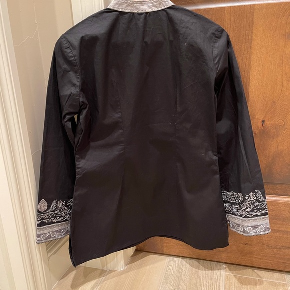 Black long sleeve tunic (S) - Picture 3 of 7